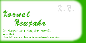 kornel neujahr business card